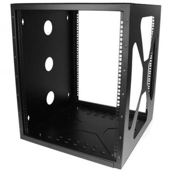 Rack Armario Bastidor Abierto Montaje en Pared Lateral Wall Mount 12U 0.5m, Acero, marco 4-Post