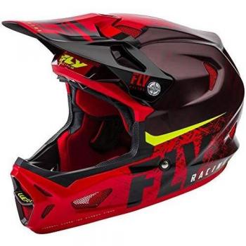 FLy Racing Werx Imprint 2019 - Casco para Bicicleta de montaña, Color Negro y Rojo, XL