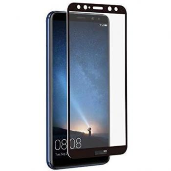 MuvitMUTPG0327 - Protector de pantalla con marco negro para Huawei Mate 10 Lite de 0.33 mm