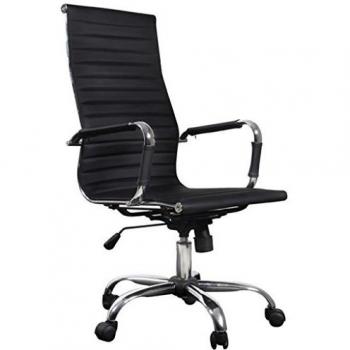 Silla de oficina Nordham Negra con respaldo extra alto