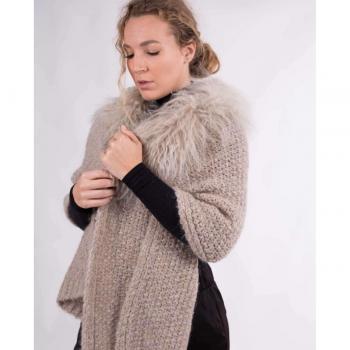 Bufanda de Lana Tibet - Elegancia y Calidez en Beige