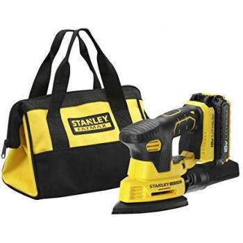 STANLEY FATMAX FMCW210D1-QW - Lijadora de detalles 18V con 1 batería de litio 2Ah y bolsa de transporte