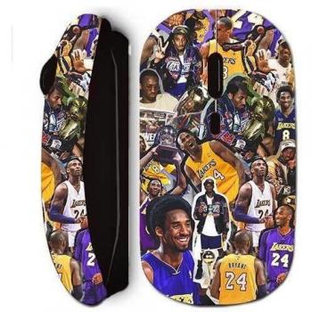 Ratón inalámbrico negro Kobe Bryant, campeón de la NBA para todas las generaciones