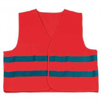 Cartrend 50120 Chaleco reflectante de averías rojo tamaño L, DIN EN 20471 ,CL2