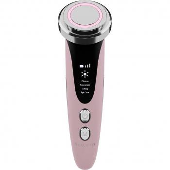 B-Glossy Blush - Needle-Free Mesotherapy Device for Intensive Skin Cleansing, Nutrition, and Regeneration with 4 Modes and Facial Phototherapy