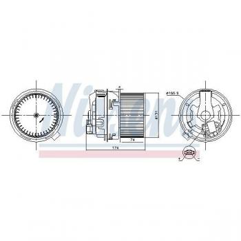 Ventilador Habitáculo NISSENS 87591 - Ventilación Interior de Alta Calidad