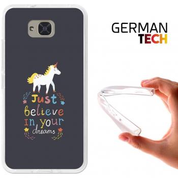 German Tech® - Funda Gel Flexible Art Fit para Bq Aquaris U2 - U2 Lite, Carcasa TPU fabricada con la mejor Silicona, protege y se adapta a la perfección a tu Smartphone y con nuestro exclusivo diseño. Just Believe in Your Dreams