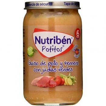 Nutriben Recetas Tradicionales Potito Guiso de Pollo, Ternera y Judías Verdes 235gr