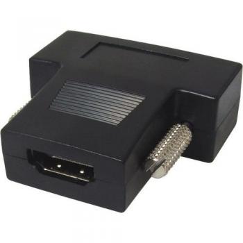 Adaptador DVI 24+1 a HDMI - Transmedia, Negro