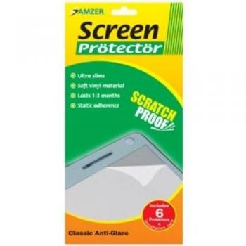 Amzer - Protector de pantalla Amzer antideslumbrante para Motorola W490 - Paquete de 6
