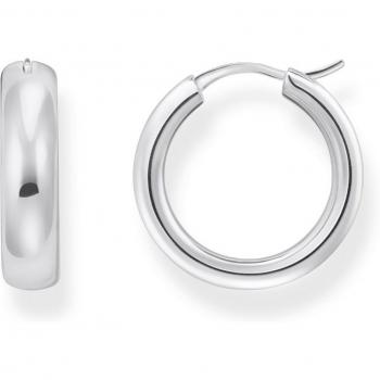 Thomas Sabo Medium Chunky Sterling Silver Hoop Earrings