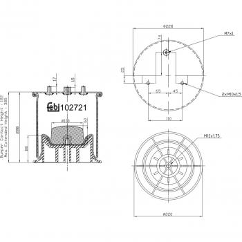 Fuelle de suspensión neumática FEBI BILSTEIN 102721