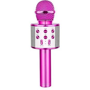 LetsGO toyz Regalos para Niña de 4-12 Años, Microfono Karaoke Bluetooth Juguetes para Niños de 4-12 Años Regalos Niña Dinámicos Juguetes para Niña de 4 a 12 Años Regalos Fiesta Niños - Lila