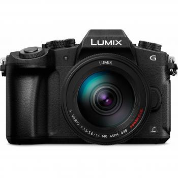 Panasonic lumix dmcg80ha camara evil de 16 mp pantalla de 3 estabilizador optico de 5 ejes visor oled raw wifi 4k kit con objetivo lumix vario 14140 mmf3556 ii color negro