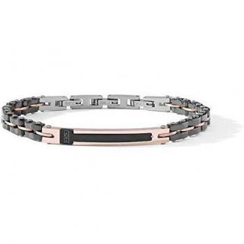 Comete Pulsera Jewelry para Hombre en Acero y circonitas Negras UBR-910
