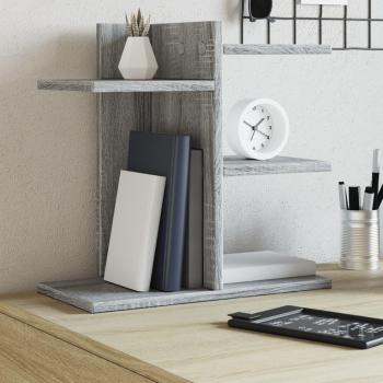 Organizador de escritorio Sonoma gris 42x21,5x42 cm multicapa