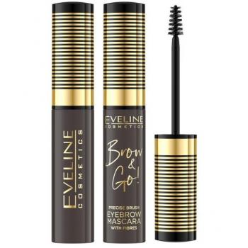 Eveline Gel para Cejas con Color 02 Marrón Oscuro 6 ml - Máscara y Tratamiento para Cejas