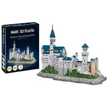 Revell- Castillo de Neuschwanstein, Longitud 44,0cm 3D Puzzle, Multicolor