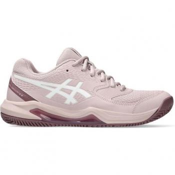 Zapatillas de tenis Asics Gel-Dedicate 8 Clay mujer rosa viejo malva, características: diseño específico para tierra batida, amortiguación GEL para comodidad, suela duradera y tracción optimizada, parte superior de m