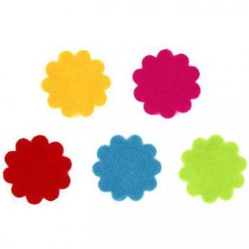 Pack de 30 Flores Adhesivas de Fieltro Fixo 68004100