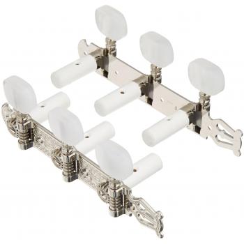 Schaller 3x3 Classic Lyra Acrylic Nickel Classical Guitar Tuning Machines