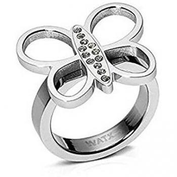 Anillo Watx Mujer JWA2120T13 - Diseño Mariposa - Acero - Talla 13