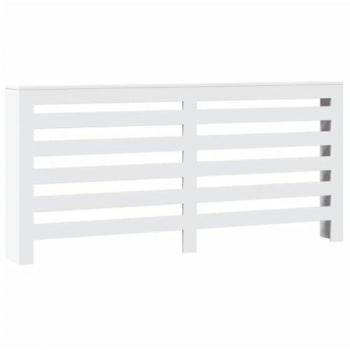 vidaXL White Engineered Wood Radiator Cover 175x20x82 cm