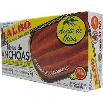 Anchoas Filetes En Aceite De Oliva Albo 48 Gr