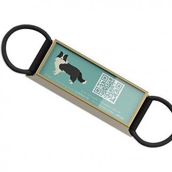 DISONTAG Placas para Perros,Placa para Perros Personalizadas,Placas para Mascotas,Placa De Identificacion Perros,18 Patrones Realistas, Pantalla De Información única | Modificable