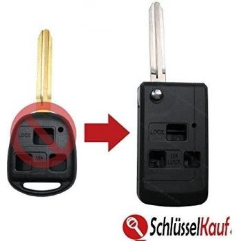 Toyota llaves umbau Kit 3 botones Carcasa Auto Avensis Corolla RAV4 Yaris Llave de Coche Nuevo