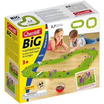 Quercetti Marble Run Big - Pista de Bolas de Canicas para Iniciación, 2.7 metros, 44 piezas, edad recomendada de 3 a 10 años, color/modelo surtido