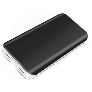 Power Bank 25000mAh Cargador Portátil con Ultra Alta Capacidad, Bateria Externa para Movil con Puertos Dobles + Linterna LED de 4 Modos, para iPhone X 8 7 6 Puls, Dispositivos Android y Tablet