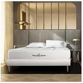Cama Royal Palace con Colchón Windsor de Muelles Ensacados y Viscoelástica - Altura: 26 cm - Color: Blanco - Tamaño: 160 x 200 cm