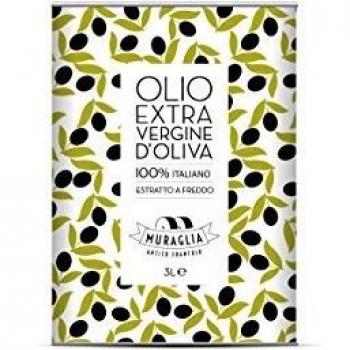 Aceite de Oliva Virgen Extra Peranzana Frantoio Muraglia, 3 Litros, Sabor Intensamente Frutal en Bag in Box