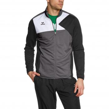 erima Anzug Premium One Jacke - Chándal de fútbol para hombre, color gris, talla S