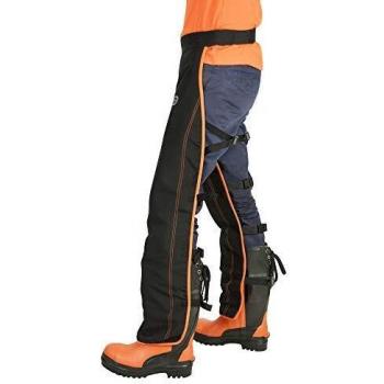 Pantalones de Protección Antitaglio Tipo A Oregon con Grembiule y Gambali Regulables, Talla Única - Negro
