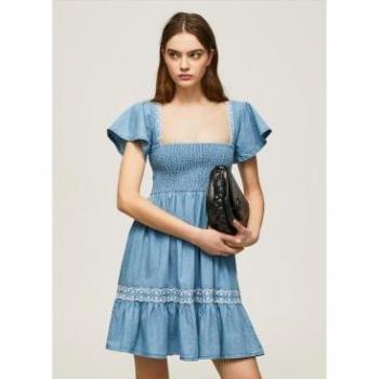 Vestido Adele azul Pepe Jeans - Elegante y moderno vestido azul de la marca Pepe Jeans para mujer