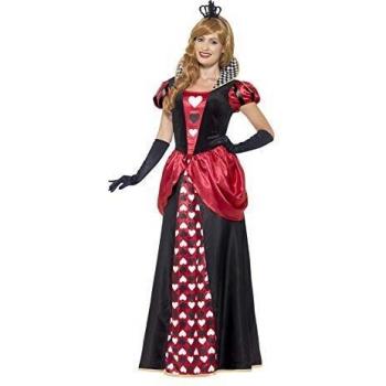 Smiffys Disfraz de reina roja, Rojo, con vestido y corona
