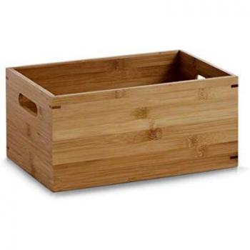Zeller 13340 - Cajón de almacenaje, 30 x 20 x 14 cm, bambú, color natural