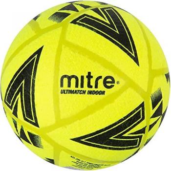 Balón de Fútbol Mitre Ultimatch Indoor Tamaño 4 Color Amarillo/Negro