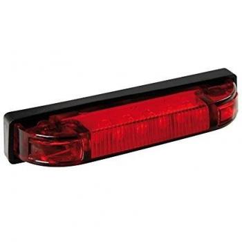 Lampa - Led de luz compacta caravana de camiones 24v, tamaño 100x19mm, color rojo