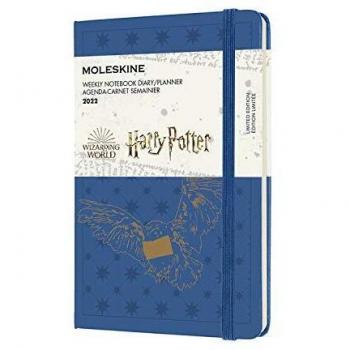 Moleskine - Agenda Semanal Edición Limitada Harry Potter, Tema El Búho, Agenda Diaria 2022 de 12 Meses, una Semana por Página, Tapa Dura, Tamaño de Bolsillo 9 x 14 cm, 400 Páginas