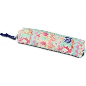 Estuche Oxford Cuadrado Pequeño Kangoo Postcards Acolchado 22x4x4cm Varios Colores