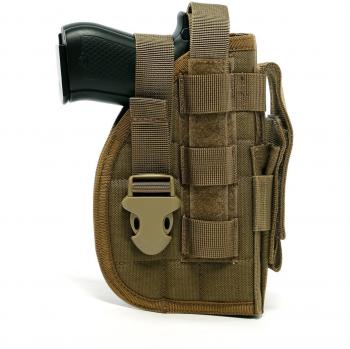 Yisibo táctico de Molle de nylon modular pistolera de la pistola con Mag Pouch para tiradores diestros 1911 45 92 96 Glock Marrón