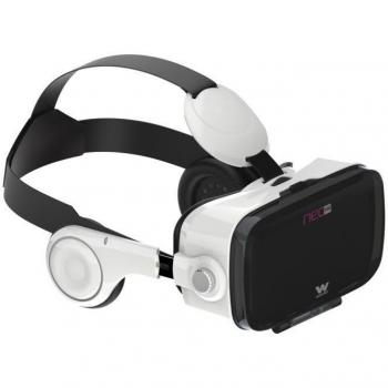 Woxter Neo VR5 - Gafas de Realidad Virtual 3D para Smartphone con Auriculares incorporados, Color Blanco