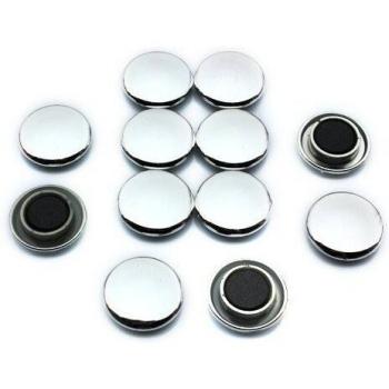 Imanes Medianos Plateados para Tableros y Refrigeradores - Pack de 12