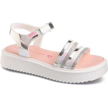 Sandalias abiertas de niña Pablosky color plata