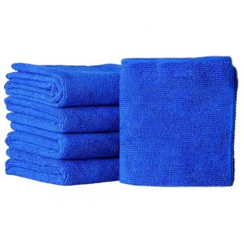 bismarckbeer 5pcs Azul suave absorbente toalla de lavado de coche gamuza de limpieza de microfibra Auto cuidado