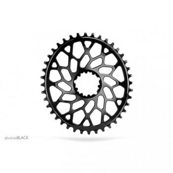 Absolute Black Cyclocross 40T Oval Chainring for SRAM GXP and BB30 DM - Black