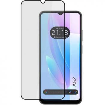 Protector de Cristal Templado 5D Completo Negro para Blackview A52 con Adhesivo Total